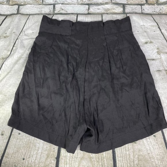 VRKUFIE Black Button High-Waist Paper Bag Short XL - Picture 9 of 11